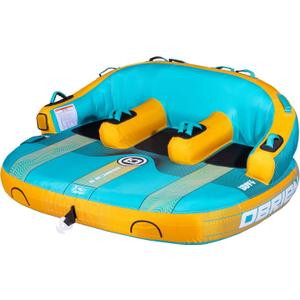 O’Brien Barca 3 Towable Tube for Boating, 3-Person Inflatable Water Tube with Dual Tow Points, Comfortable Seating, and Durable Construction