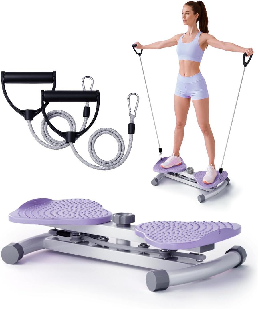 Ab Twister Board for Figure Shaping, Targeted Fat Burn, Supports 300 lbs, Silent Use, Secure Anti-Slip Grip, Compact for Home, Gym, Apartment, Office