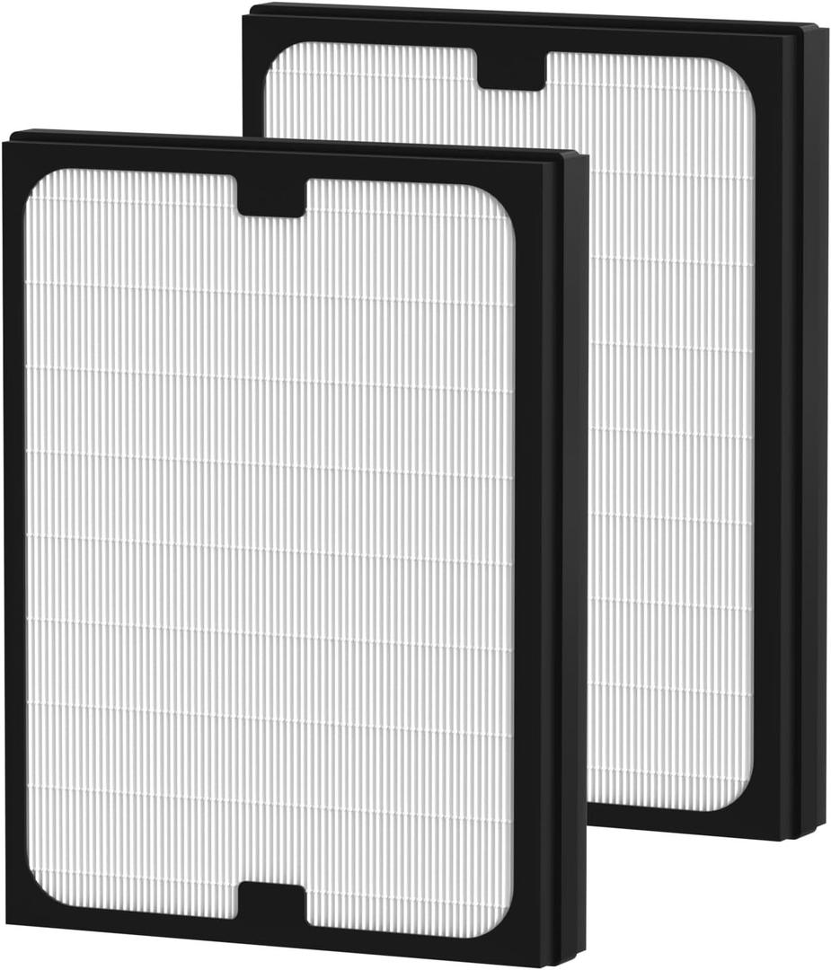 Classic 200/300 Series Particle HEPA Filter Replacement Compatible with Blueair Classic 200/300 Series Air Cleaner Purifier Models 201, 203, 205, 215B, 250E, 270E, 303, 2 Pack