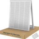 Fancat Return Air Filter Grille for 20x25 Ducts, Steel Air Vent Cover with Removable Door for 1" Filters | Fits Sidewall & Ceiling | Outer Size: 22 5/8" W x 27 5/8" H