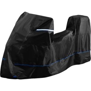 FENRIR 230 cm 420D Motorcycle Cover Waterproof Paint Resistant Heat Resistant for Adventure Bike MaxiScooter Touring Sport Compatible with 1 Suitcases