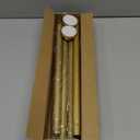 Gold Shower Curtain Rods for Windows 40-73 inch Adjustable Shower Rod Spring Tension Curtain Rods No Drilling Extra Long Gold Curtain Rod Non Slip Shower Rods for Bathroom Window Cafe