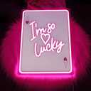 Neon Sign Led Neon Lights Signs for Wall Decor USB Powered Led for Room Decoration (I am lucky)