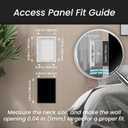 Repa Market 6 x 8 Access Panel for Drywall and Ceiling White ABS Plastic Door Panel, Wall Hole Cover Plate - Rustproof, Easy Access and Installation, Hinged Door for Plumbing Electrical Utility