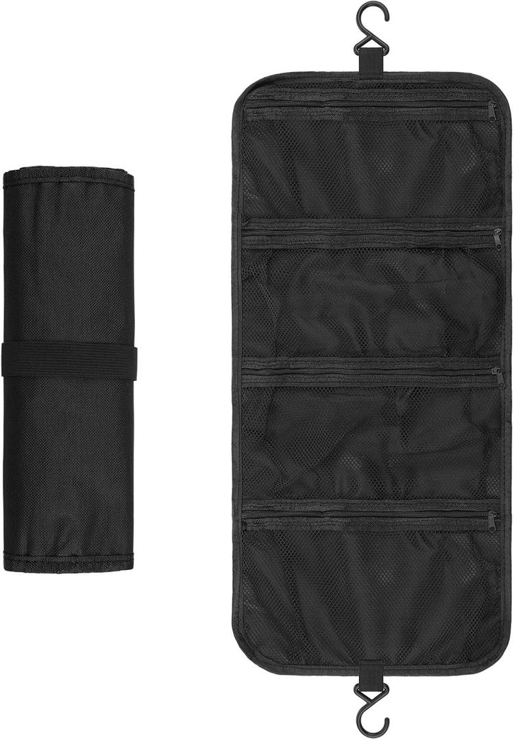 Dance Shoe Organizer Hanging 4 Mesh Pockets Portable Shoe Bag Travel Foldable Dance Hanging Organizer for Ballet Competition Accessories, Unisex-adult