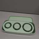 Ice Cube Tray for Tumblers and Stanley Cup, with 3 hollow cylinder of Ice Cube for Drinks (Green), Large