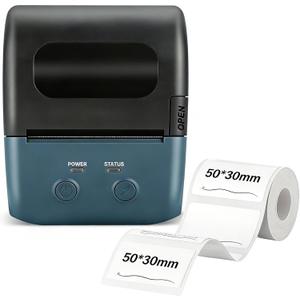 Label Maker Machine, L7 Portable Bluetooth Thermal Printer,Thermal Sticker Machine with Paper Tape (1.97"1.18") Sticker Labeler with Multiple Templates for Office Organization Home Kitchen School