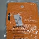 GGUHHU Womens Chic Button Down Rolled-Up Sleeve Long Cotton Blouse Maxi Dress (X-Small, Orange) (Orange, XS)