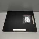 Joy&Grace Appliance Slider for Kitchen Appliances 360 Rolling Sliding Tray for Coffee Maker Countertop, Bamboo Coffee Pot Slider Rolling Tray with Universal Rollers (Black, Large 16"x13")