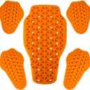 PSLER CE Level 1 Certified Motorcycle Armor Back Pad and CE Level 2 Certified Elbow and Shoulder Protection Pads Set,Motorcycle Armor Back Protector Inserts for Motorcycle Jackets,5PCS