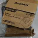 Recessed D Ring Tie Down Anchors 4 Pack (6,000 Lbs), Heavy Duty Trailer Floor Tie Downs and Anchor Points for Securing Cargo, Equipment, ATV, UTV, Truck – Black