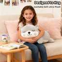 Finebee Weighted Otter Stuffed Animals, Cute Weighted Otter Plush, Soft Stuffed Weighted Plushie Birthday for Kids & Adults (9.8" 0.8Lbs)