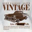 Men's Letter Graphic Tees Casual Vintage Crewneck Short Sleeve T Shirts Summer Tops Streetwear (M)