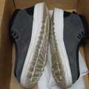 Furuian Steel Toe Shoes for Men High-top Safety Shoes Steel Toe Work Boots for Men Lightweight Canvas Safety Work Loafers Zapatos De Seguridad para Hombres (7, Grey)