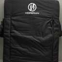 HOPERAN Stadium Seats for Bleachers with Back Support, Half-fold Portable Bleacher Chairs with Back and Cushion, 600D Waterproof Reclining Extra Wide Bleacher Seat for Outdoor Sports, 1 pc