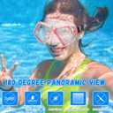 Fabbay 4 Pcs Swim Goggles with Nose Cover