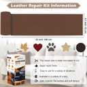 5 x Leather Repair Tape, 4.7x63 inch Leather Patches for Furniture, Self Adhesive Leather Repair Patch for Sofas, Couches, Leather Covers, Seats, Chairs, Vinyl Repair Tape Black