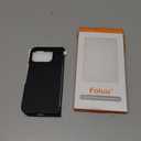 Foluu Slim Fit Case for Google Pixel 9 Pro Fold 2024, with Front Built-in Screen Protector, Ultra Thin Matte PC with Non-Slip Grip Protective Cover for Google Pixel 9 Pro Fold 2024 (Black)