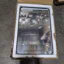 Medicine Cabinet with Mirror, 16x24 Fully Assembled Recessed or Wall-Mounted Bathroom Mirrored Cabinet with Adjustable Storage Shelves for Vanity, Metal, Black