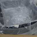Open-Top Self Cleaning Litter Box, Automatic Cat Litter Box with APP Control, Dual Safety Sensors, Includes Trash Bags, Grey-White
