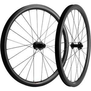 Superteam 38mm Carbon Tubeless Wheelset Disc Brake Road Bike Wheels 700c 31mm Width (Center Lock, Thru-Axle Type Front 12 * 100mm Rear 12 * 142mm)