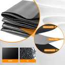 Pond Liner,28 Mil PE 15 x 20 FT Black Pond Liner Large Pond Liner for Outdoor Fish Ponds,KOI Pond,Duck Pond,Waterproof Pond Equipment,Pond Supplies.