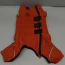 Lovelonglong Warm Dog Coat Double Layers Dog Vest, 4 Legs Covered Windproof Waterproof Reflective Warm Dog Vest Outdoor Skating Dog Costume for Corgis Dachshund Dog Gray D-S