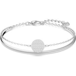 Swarovski Sublima Bangle Bracelet, Rhodium Finish, Clear Crystals