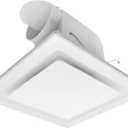 Bathroom Fan Ceiling Mount Exhaust Ventilation,141 CFM 0.7 Sones,4 Inches Duct,White,Very Quiet Ventilation and Exhaust Fan