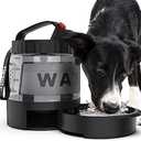 lesotc Portable Dog Water Bottle, 56oz Large Travel Water Bowl Dispenser for Dogs Camping Beach Walking Essentials, Big Pet Bottles Hiking Traveling Park Car Trips Accessories for On The Go, BPA Free