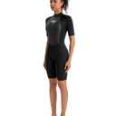 KMT Women Wetsuit 2mm Neoprene Shorty Wet Suits, Black 16