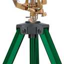Orbit 56667Z Tripod Lawn Zinc Impact Sprinkler - 360 Degree Rotating Sprinkler