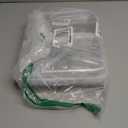 4 pcs Clear Zipper Pouches,Hard Shell Zipper Case, Toiletry Bag for Travel, CLear Diaper Bag, Toiletry Pouch, Travel Organizer, Cosmetic Bag,Toy Storage Bins (M+3S) (White)