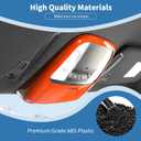 for Durango Overhead Console Panel Dome Light Cover Trim for Charger/Durango/300C 2011-Present Orange Interior Accessories 2pcs