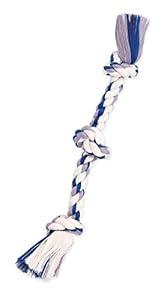 Mammoth Flossy Chews Color Rope Tug  Premium Cotton-Poly Tug Toy for Dogs  Interactive Rope Dog Chew Toy, Assorted colors (Small 15")