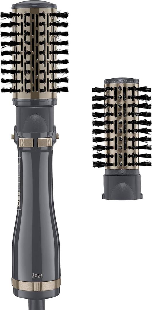 INFINITIPRO BY CONAIR Hot Air Styling Brush Set with 2-Inch and 1.5-Inch Bristles