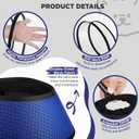 Soft Dog Cone for Dogs After Surgery,Transparent Breathable Dog Cone Collar for Small Large Medium Size Dog,Adjustable Depth Pet Recovery Collars,Elizabethan Collar for Dogs Stop Licking (Blue-S)