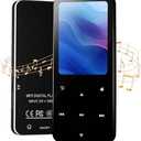 144GB MP3/MP4 Player with Bluetooth and WiFi 3.5mm Android Metal Body Excellent Hand Feel Jack Headphone 4" FHD Touchscreen Spotify Amazon Music Audio Player Speaker/Voice Recorder FM Radio