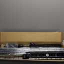 LiaMeE Adjustable Clothing Rack for Hanging Clothes, Heavy Duty Garment Rack with WheelsFree Standing Rolling Clothes Rack with Shelf & Grid, Easy Assembly Standard Rod, Black & Chrome