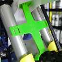 Universal Motorcycle Fork Guard Suspension Support Brace Transportation Tool Tie Down Seal Saver Protection Plastic For Dirt Bike Motocross Accessories Green
