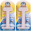 Bullibone Nylon Dog Chew Toy for Aggressive Chewers - Dental Hygiene Bone with Bacon Flavor, Durable Tough Chew Toys for Extra Large Dogs, Indestructible Dog Bone - 2 Pack