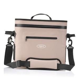 WOOVO Soft Cooler Bag, 100% Leak-Proof Insulated Cooler Bag, Portable Ice Chest with Waterproof Zipper, Cream