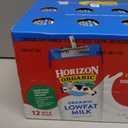 Horizon Organic Shelf Stable 1% Lowfat Milk Boxes, 8 fl oz, 12 Count - 8g Protein per Serving, USDA Organic UHT from Pasture-Raised Cows, Ready to Drink for Lunchbox, Travel, or On-the-Go, No Refrigeration Needed