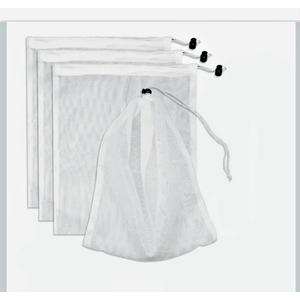 3 Pcs Pool Leaf Vacuum Net Bag Replacement with Locking Cord, 9 * 12.6in, Mesh Pool Vacuum Bags Set, Premium Nylon Mesh, Drawstring Design, Pool Cleaner Replacement