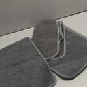 4PCS Car Floor Mats, Anti-Slip Waterproof Car Carpets with Safety Heel Pad, Heavy Duty Floor Mat for All Weather Protection, Universal Trim to Fit for Sedans Trucks SUVs (Gray)