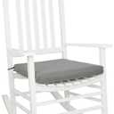 Shine Company Rocking Chair Outdoor Seat Cushion with Ties, 22" x 20", Gray