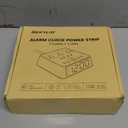 Alarm Clock with USB Charger JACKYLED Power Strip Total 4.8A USB Ports LED Full Screen Surge Protector 6.5ft Cord 4 Dimmer for Heavy Sleepers Compatible with Phone Tablet Computer Black Silver