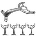 5 Pack Ceiling Fan Replacement Blades Arm for 42 inch Brass Fan Blade Arm (Silver)