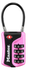 Master Lock 4697D Set Your Own Combination TSA Approved Luggage Lock, 1 Pack