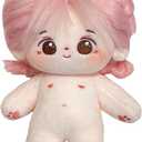 20cm Poseable Plush Doll - Cute Cotton Stuffed Toy with Jointed Skeleton - Anime Soft Dress-Up Doll - Adorable Kawaii Collectible(Only Dolls, No Clothes)-16